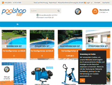 Tablet Screenshot of poolshop123.de